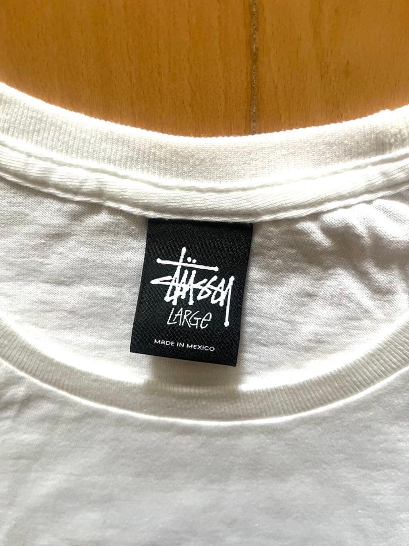 Stüssy Lサイズ ホワイト Tシャツ