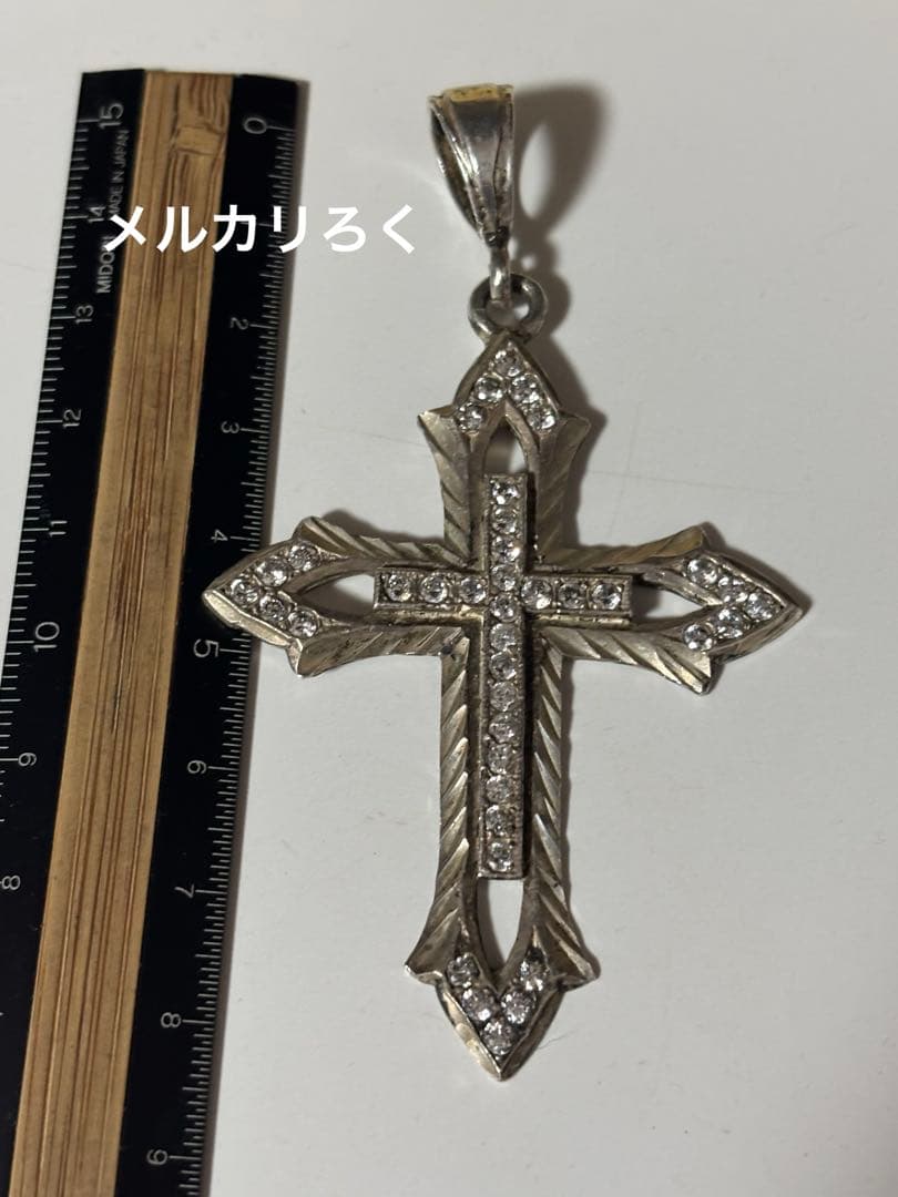 AVALANCHEシルバー925 ネックレス クロストップ ジーザス b-boy