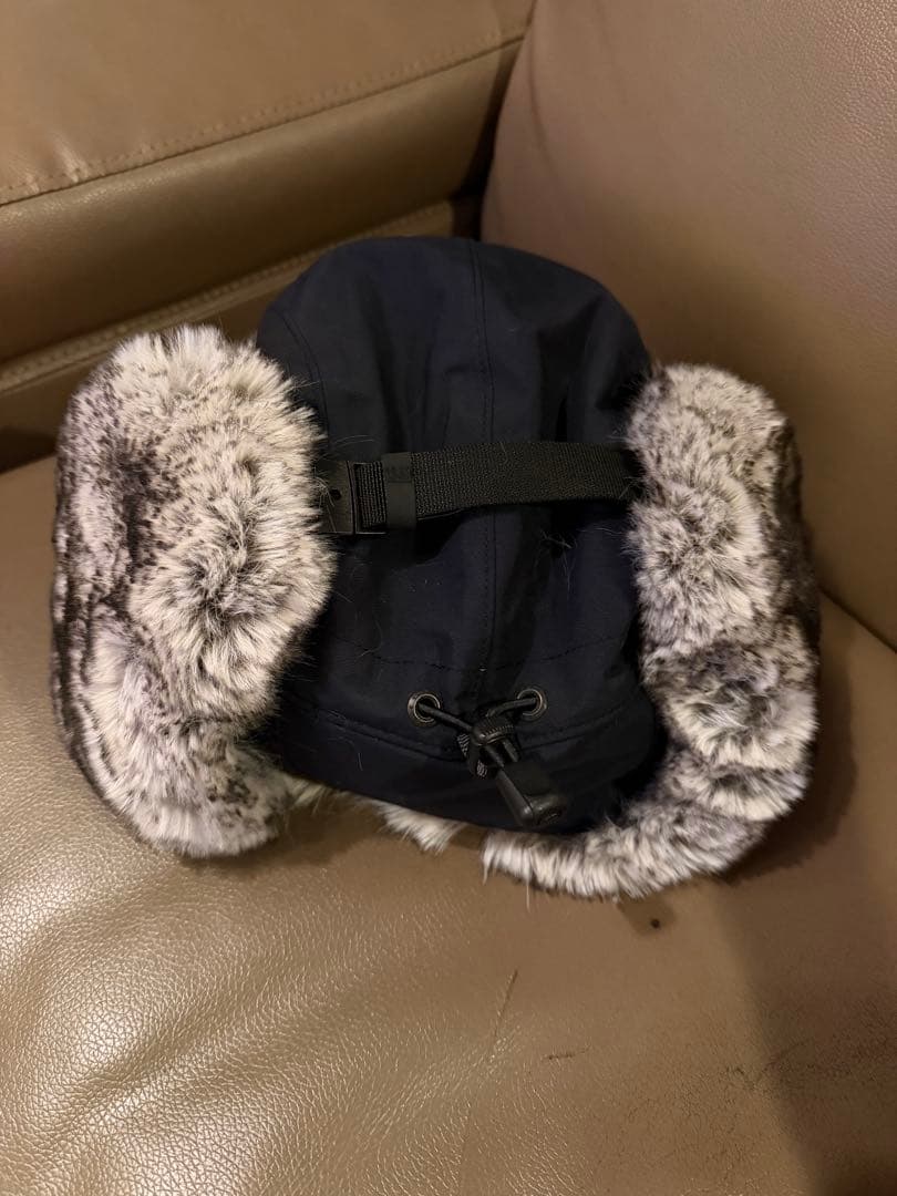 【極美品】THE NORTH FACE ブラック　フライトキャップ 耳あて付き