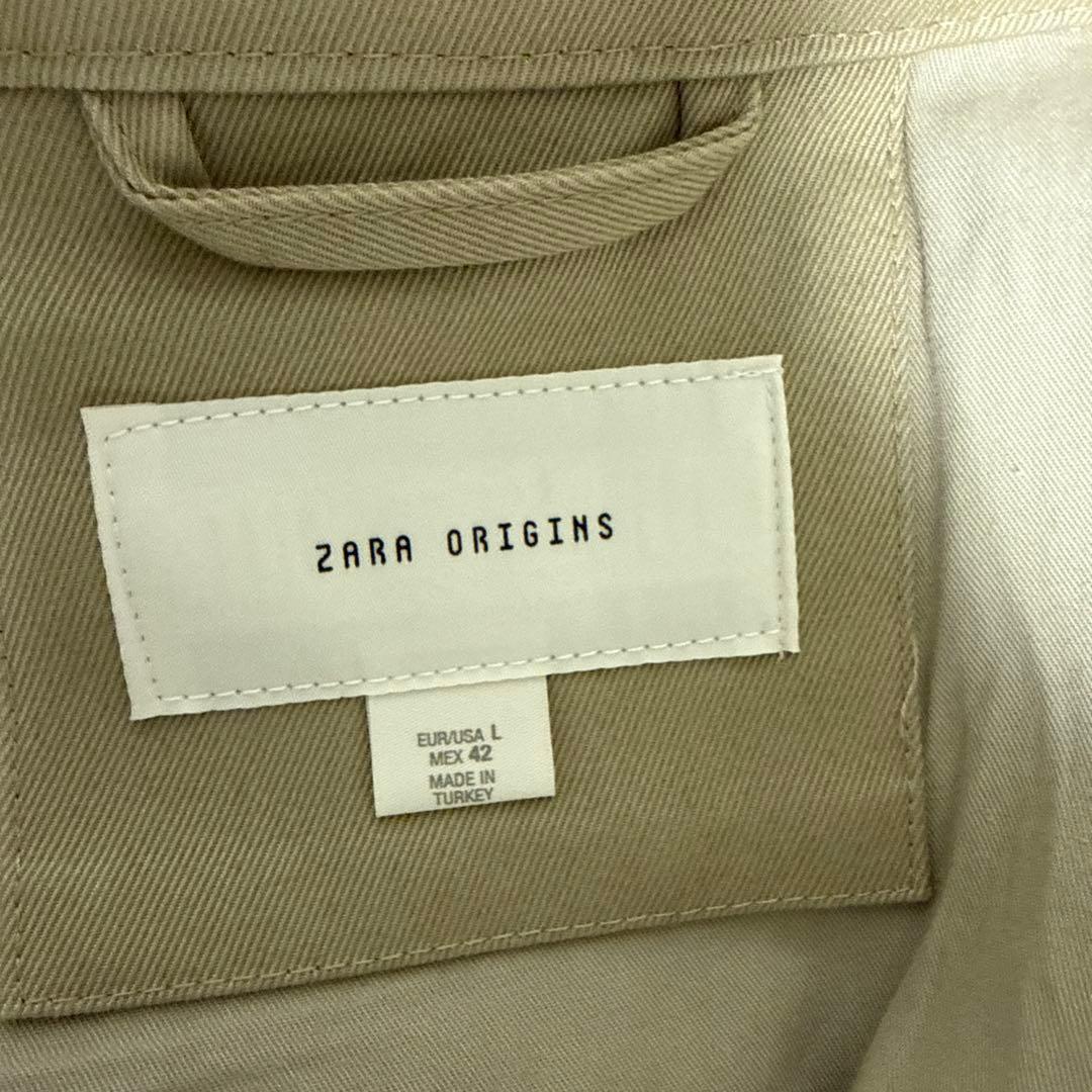 zara origins コットンボンバージャケット L