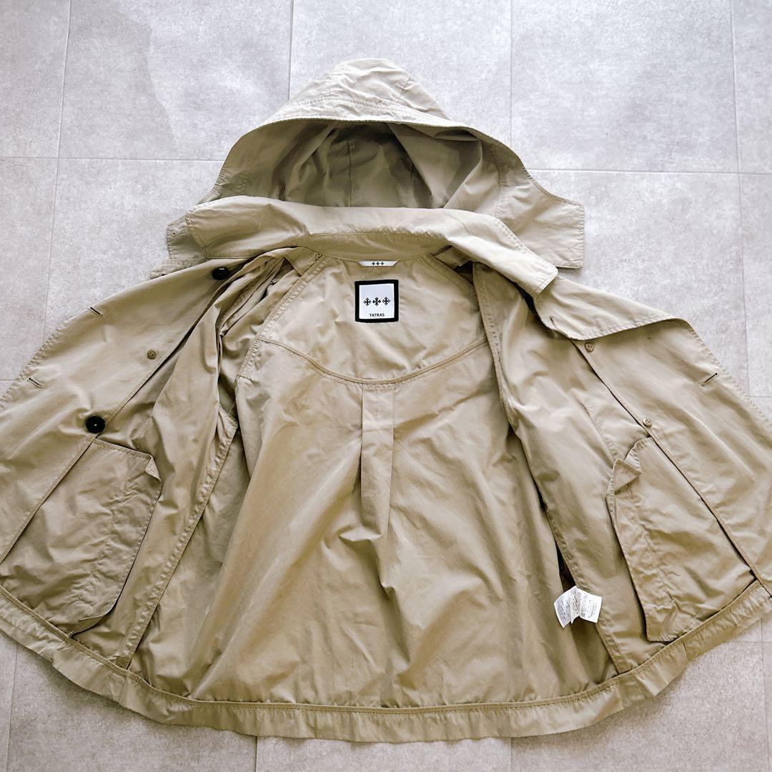 TATRAS タトラス トレンチコート ショート丈 フード ベージュ サイズ2