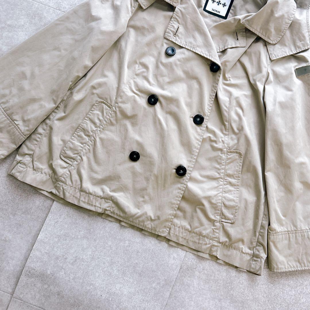 TATRAS タトラス トレンチコート ショート丈 フード ベージュ サイズ2