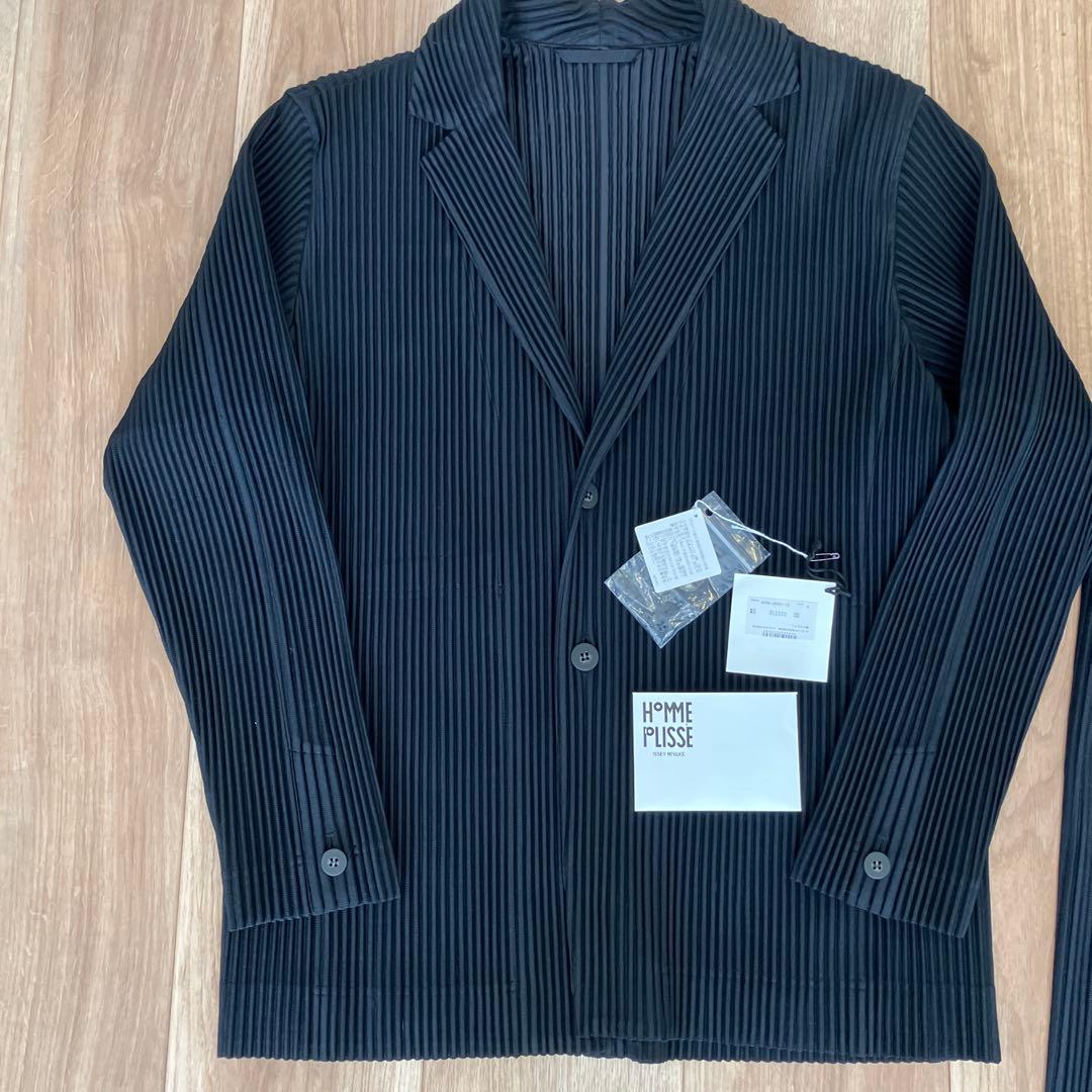 美品　HOMME PLISSÉ ISSEY MIYAKE セットアップ　ブラック