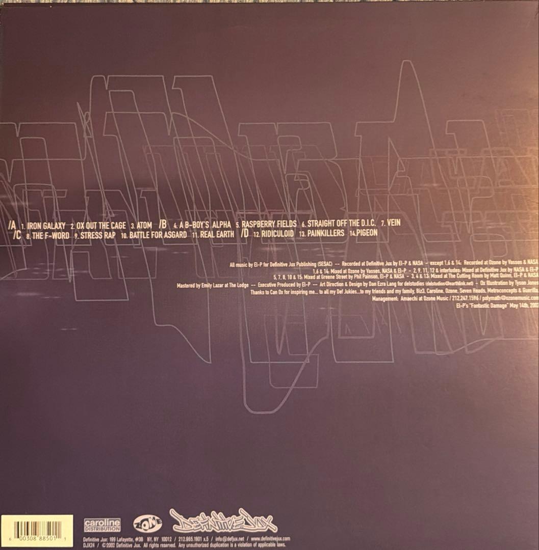 洋楽 Cannibal Ox / OxTrumentals (El-P) 2LP