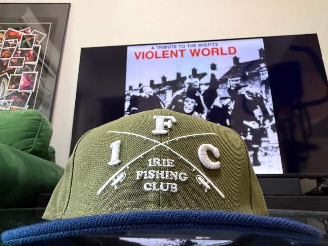 IRIE FISHING CLUB キャップ　グリーン　ネイビー
