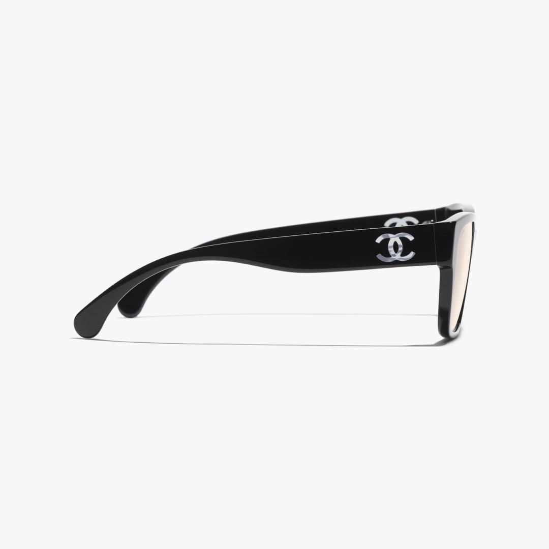 【極美品】CHANEL シャネル カラーグラス ブルーライトカット ブラック