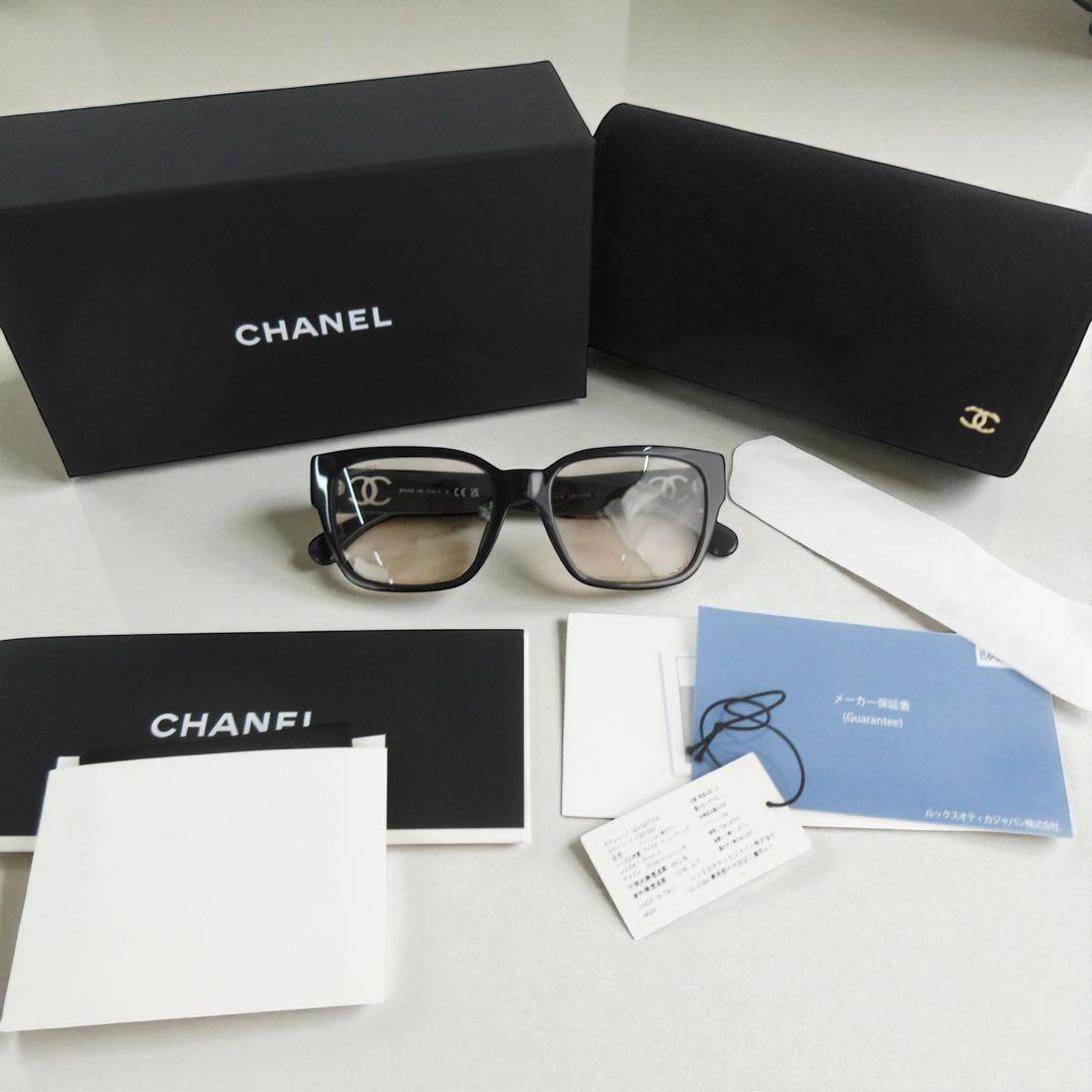 【極美品】CHANEL シャネル カラーグラス ブルーライトカット ブラック