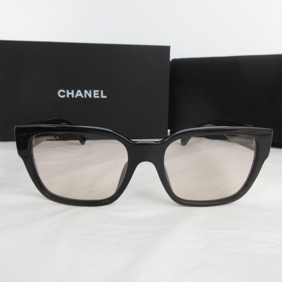 【極美品】CHANEL シャネル カラーグラス ブルーライトカット ブラック
