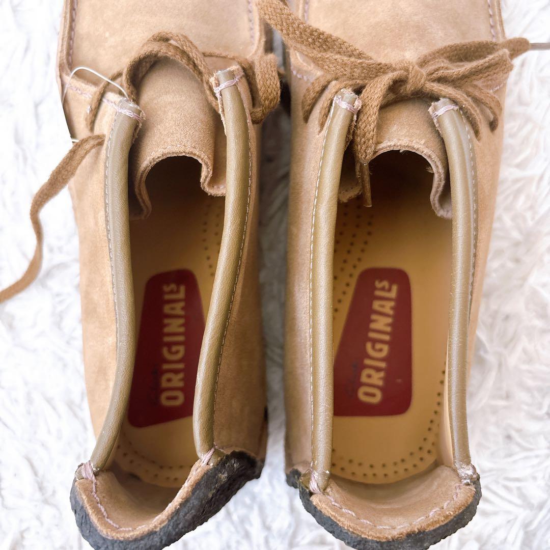未使用品 Clarks クラークス ワラビー ナタリー スエード 8 1/2