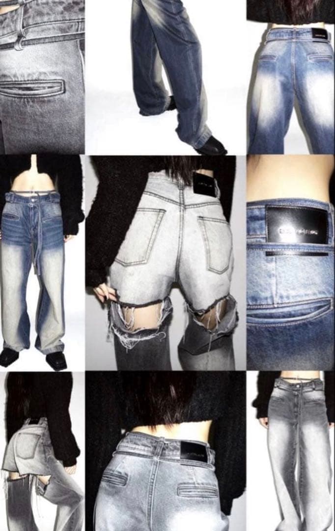 MELT THE LADY denim5ダークブルーデニム
