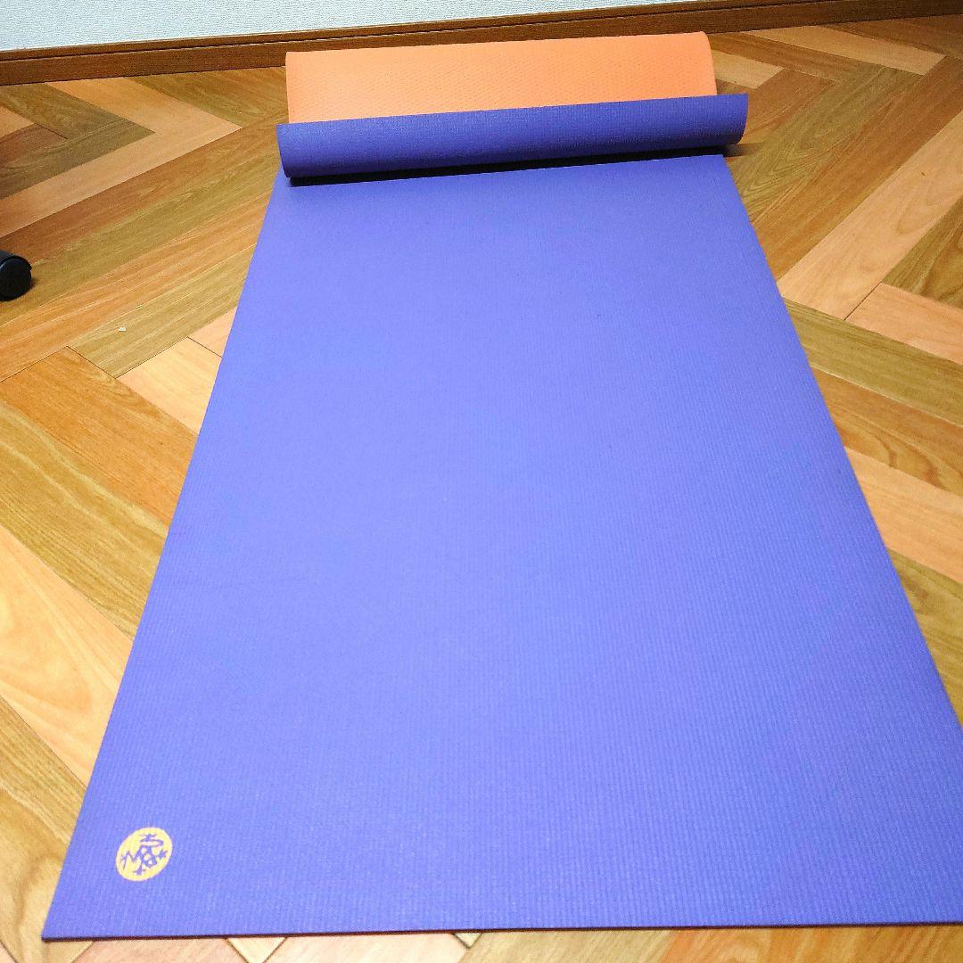 manduka ヨガマット 紫/オレンジ
