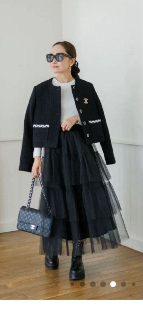 Bluelea ブルレアTulle tiered38 チュールスカート