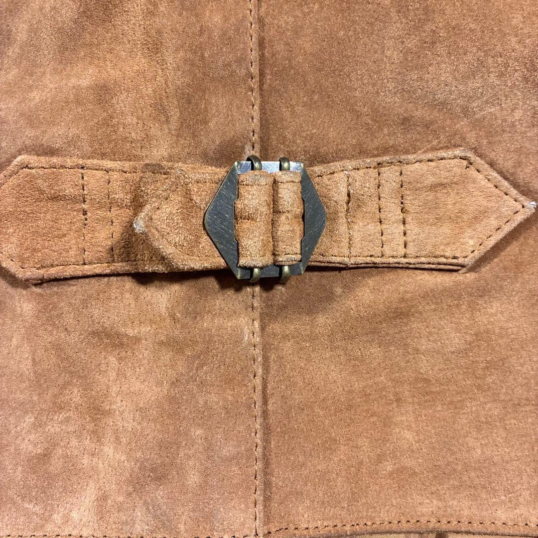 Y2K 00s オールドユニクロ レザー ベスト ジレ 本革 UNIQLO