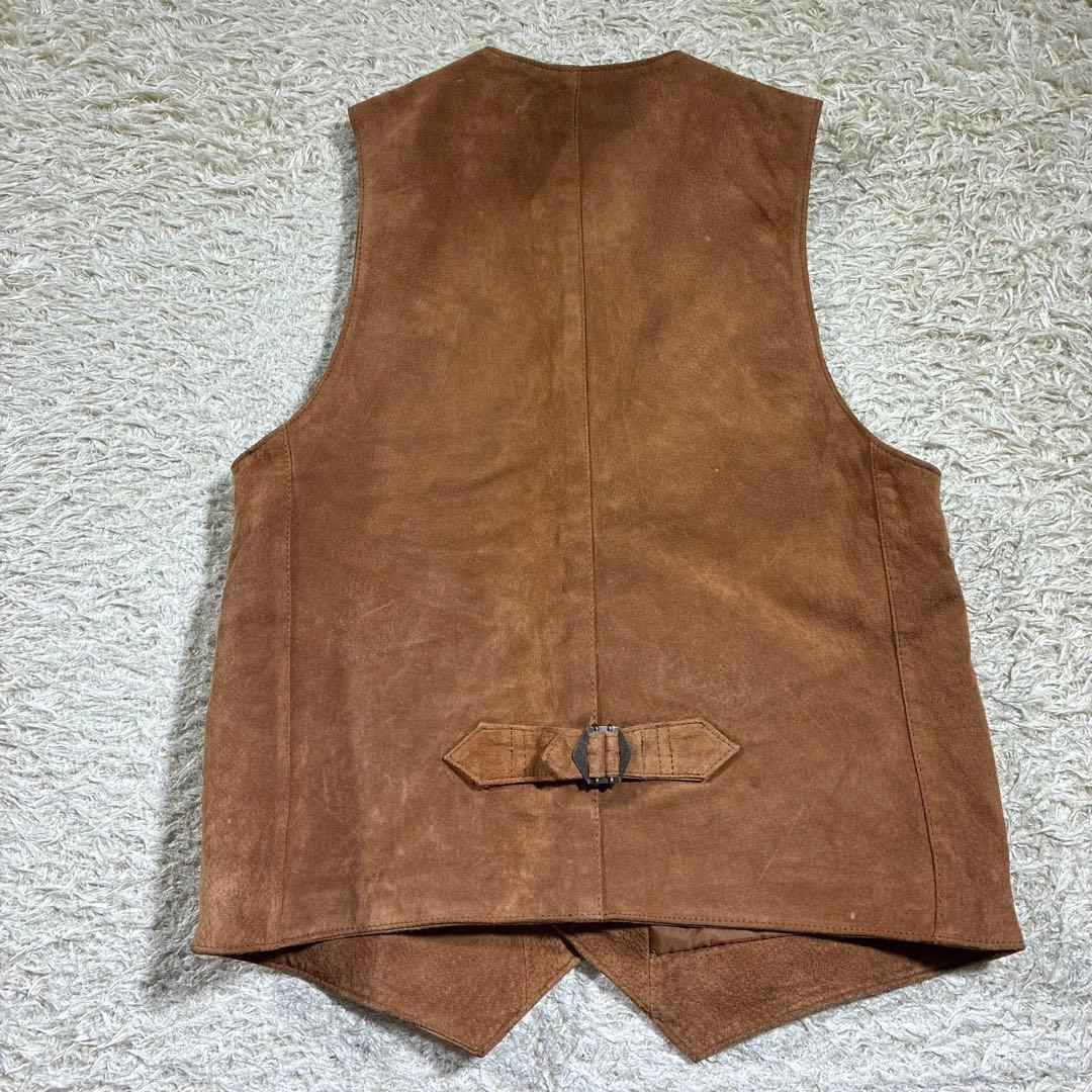 Y2K 00s オールドユニクロ レザー ベスト ジレ 本革 UNIQLO