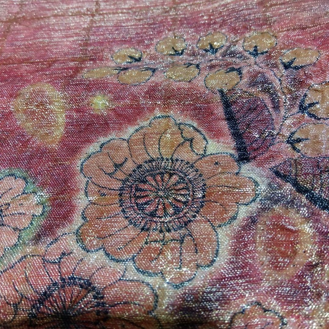 【高級辻が花帯リメイク】和楽器　琴　油単　ゆたん