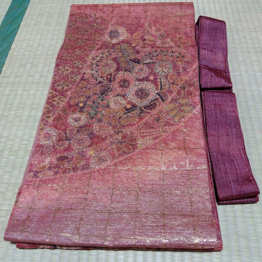 【高級辻が花帯リメイク】和楽器　琴　油単　ゆたん