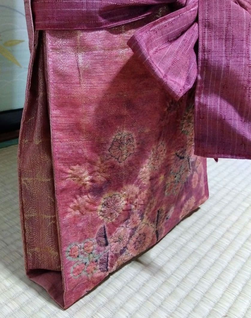 【高級辻が花帯リメイク】和楽器　琴　油単　ゆたん