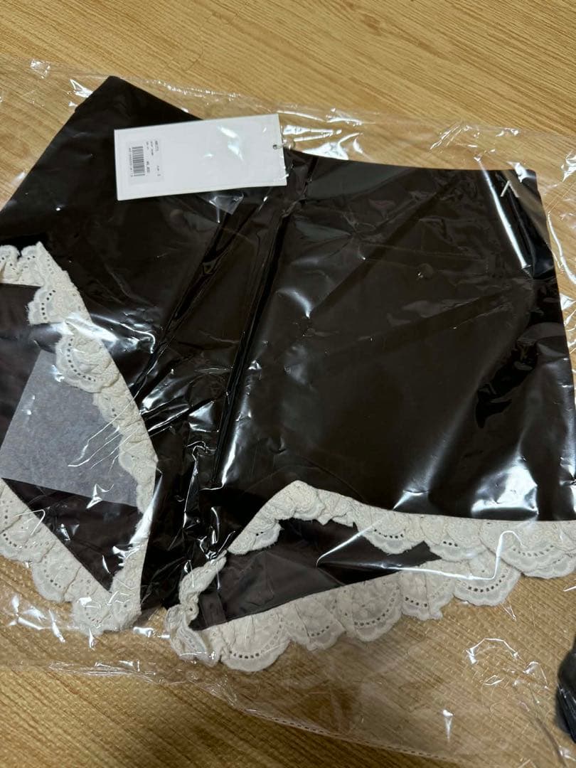 パンツ andmary Velour mini pants brown