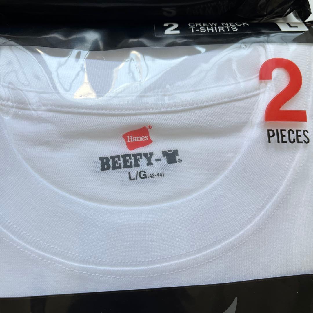 新品未使用 ヘインズ ビーフィーTシャツ 白 Lサイズ 2枚入り×4組