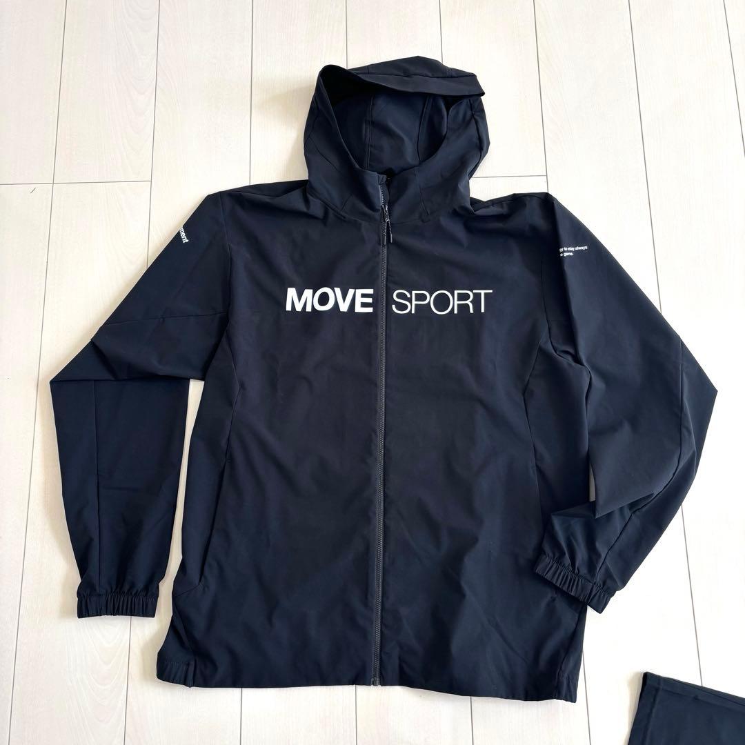 デサント MOVE SPORTS トレーニング ランニング セットアップ 黒
