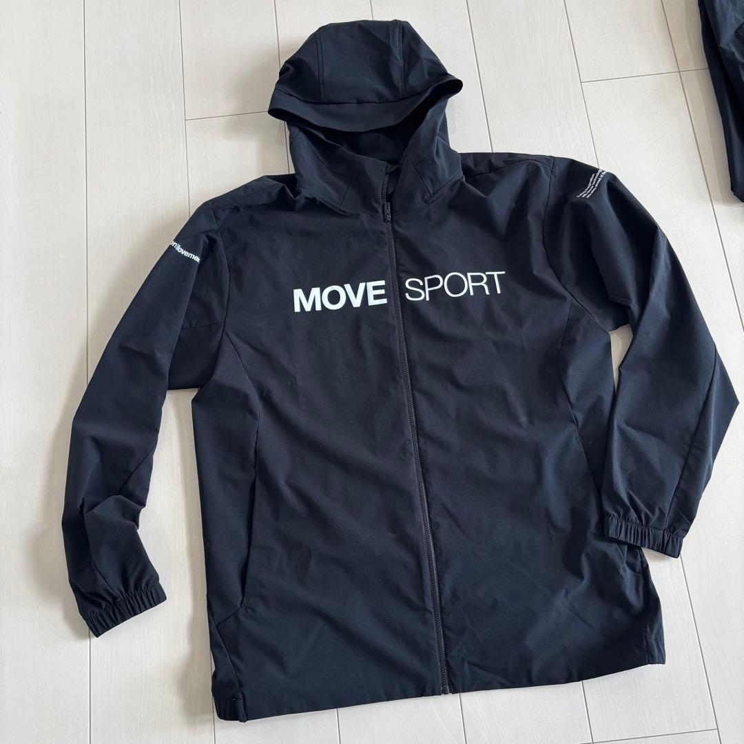 デサント MOVE SPORTS トレーニング ランニング セットアップ 黒