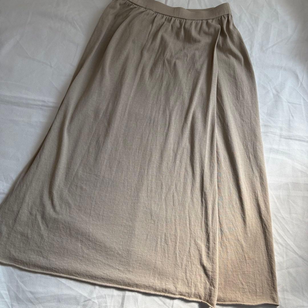 evam eva cotton wrap skirt ラップ風　スカート