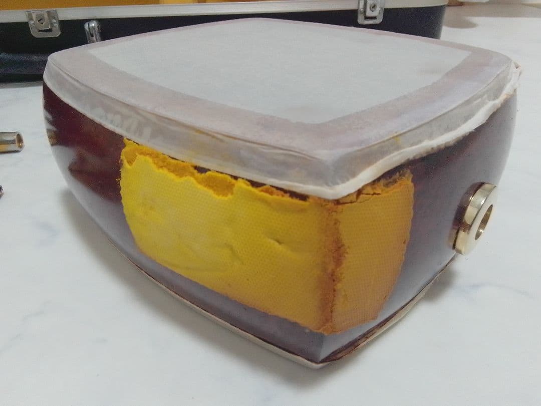 ジャンク 三味線 本体 ハードケース 東さわり 金細 中棹 和楽器