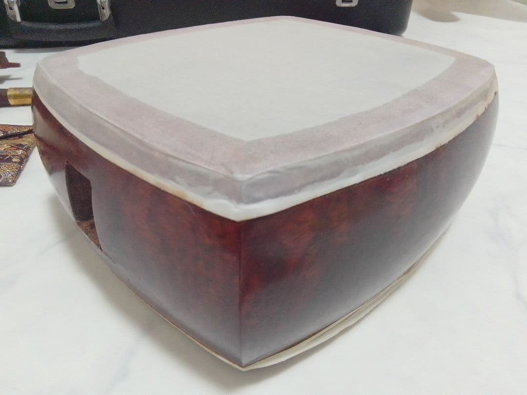 ジャンク 三味線 本体 ハードケース 東さわり 金細 中棹 和楽器