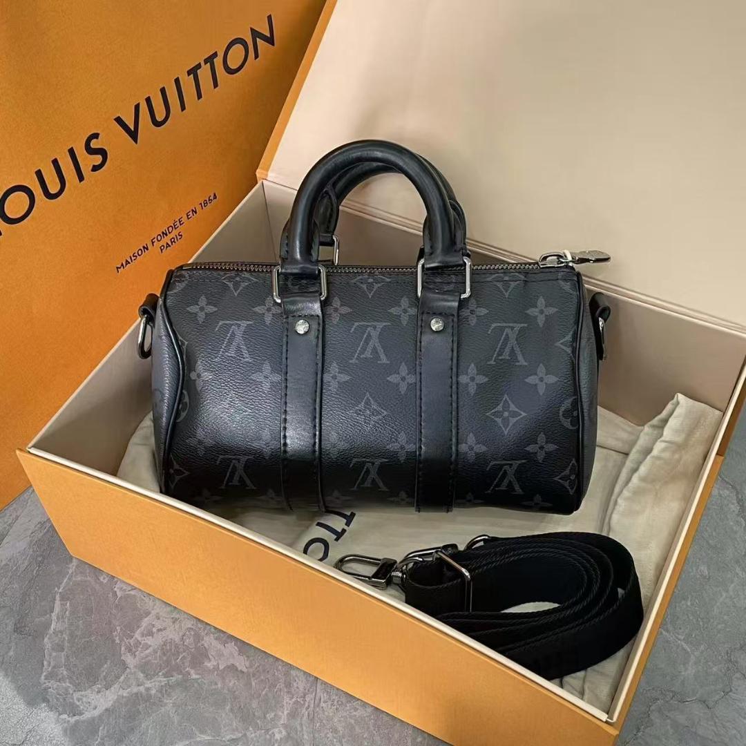 LOUIS ☆VUITTON ブラック ボストンバッグ~~~~