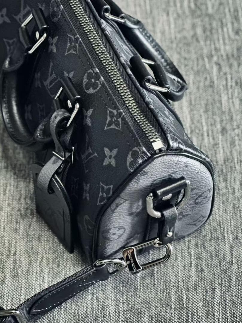 LOUIS ☆VUITTON ブラック ボストンバッグ~~~~
