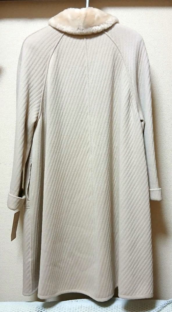 [新品]イタリア製 ロングコート44 XLウール100％