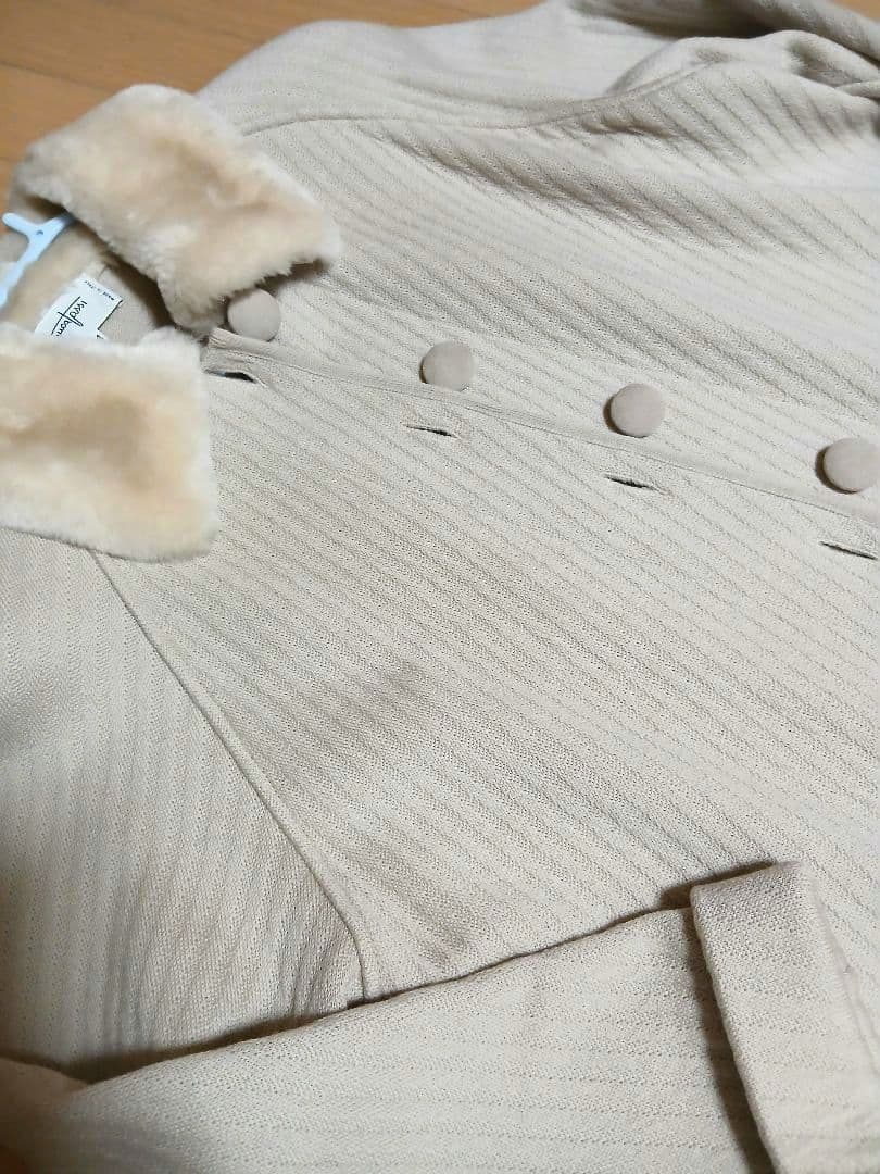[新品]イタリア製 ロングコート44 XLウール100％
