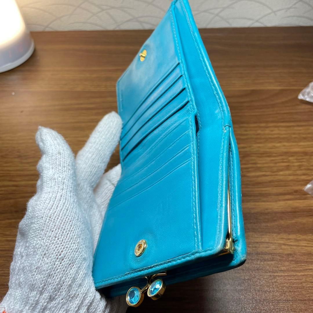 【極美品】MIUMIU ミュウミュウ マテラッセ がま口 二つ折り財布