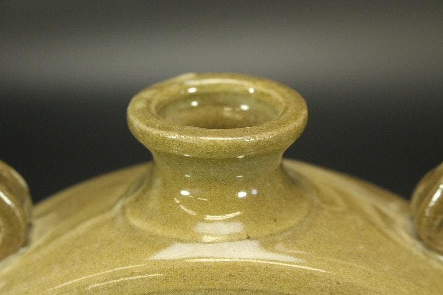 むしあけ 虫明焼 花入 未使用(ZE615)