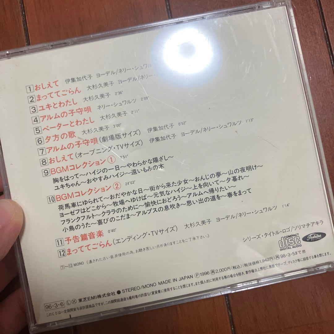 【激レア】懐かしのミュージッククリップ①アルプスの少女ハイジ　アニメCD 主題歌
