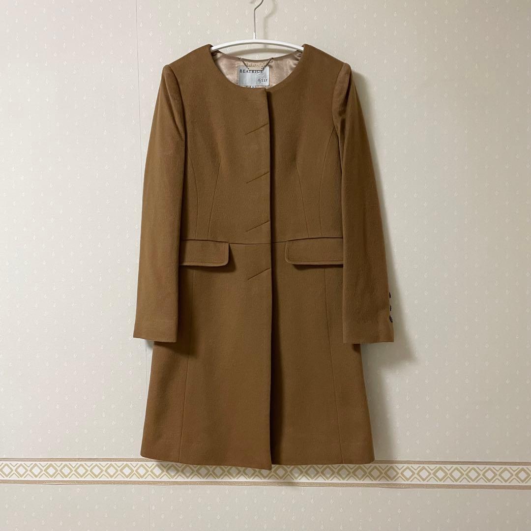 【最終価格】S357 BEATRICE 小さいサイズ　34　カシミア100コート