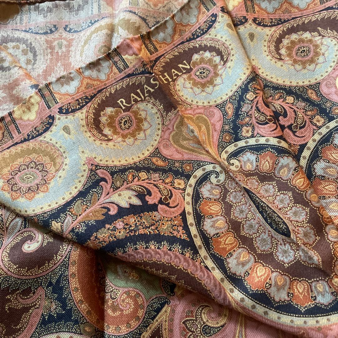 ETRO ペイズリー柄 ストール 約80x80