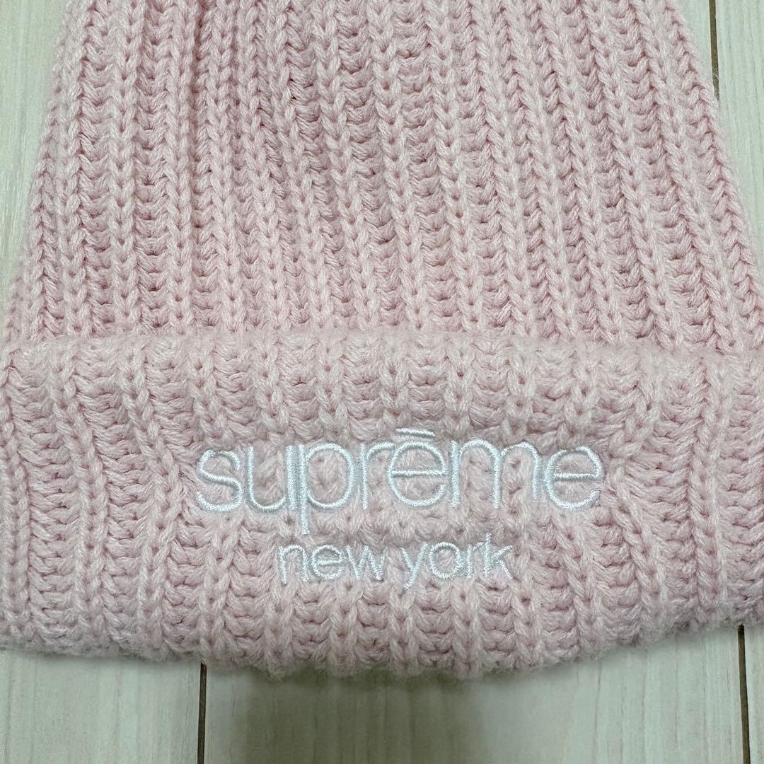 【Supreme 】Classic Logo Beanie Pink