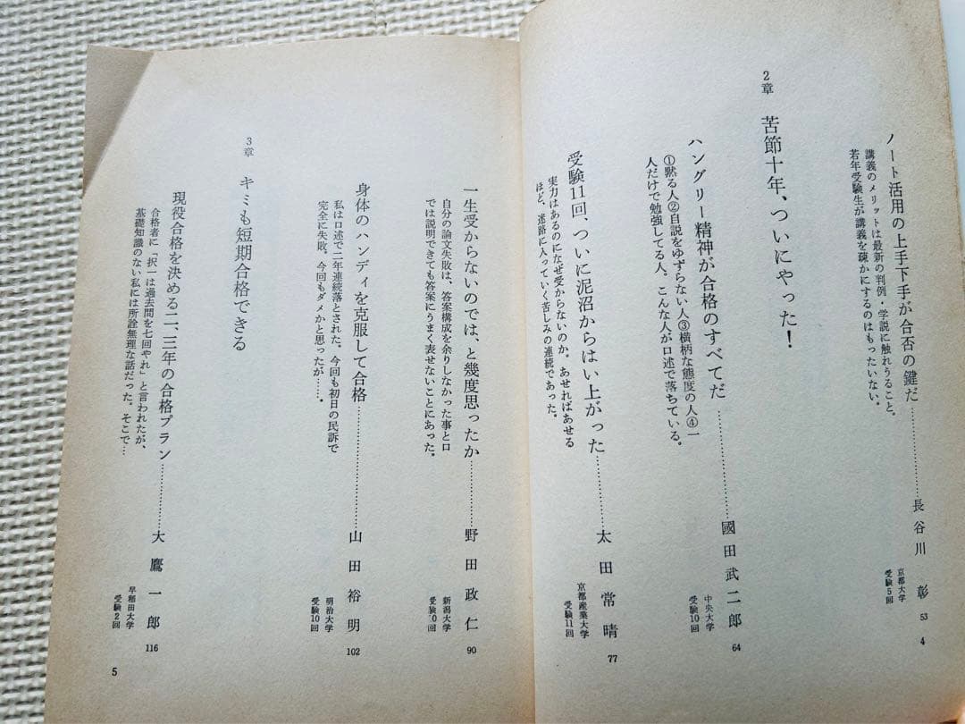 私の司法試験合格作戦　1981年版