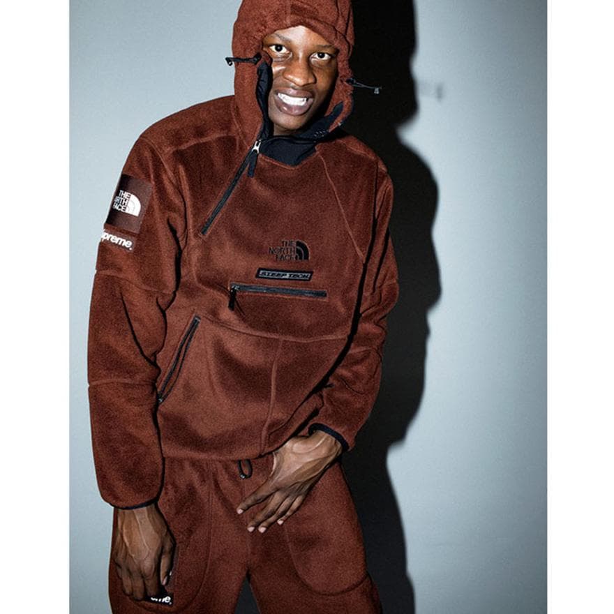 パンツ Supreme TNF Steep Tech Fleece Pant Brown