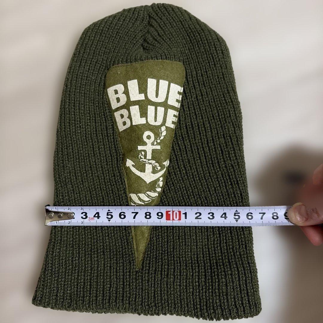 BLUE BLUE ニット帽　オリーブグリーン