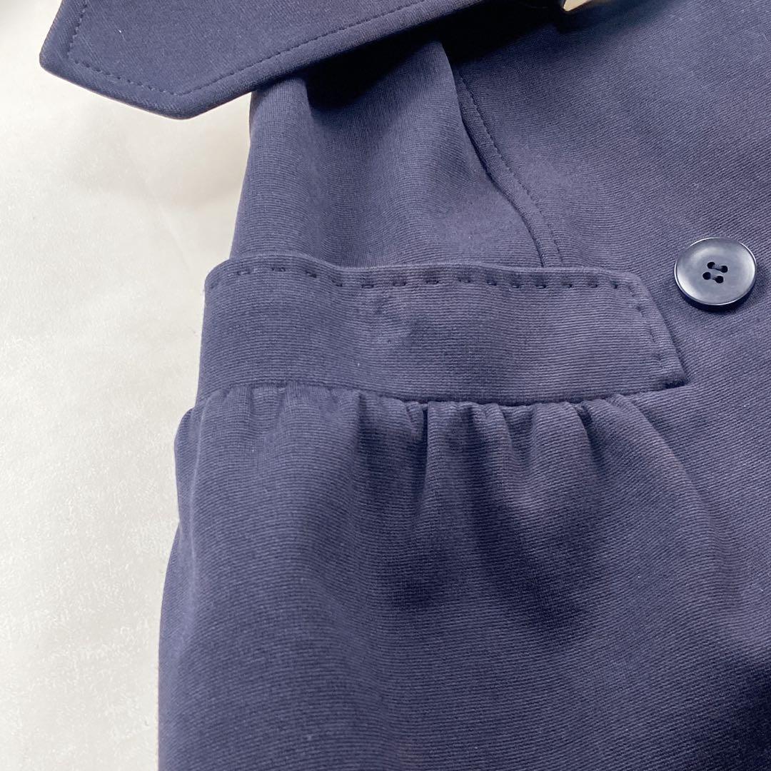 極美品 MaxMara ダブルベルト ストレッチトレンチコート ギャザー