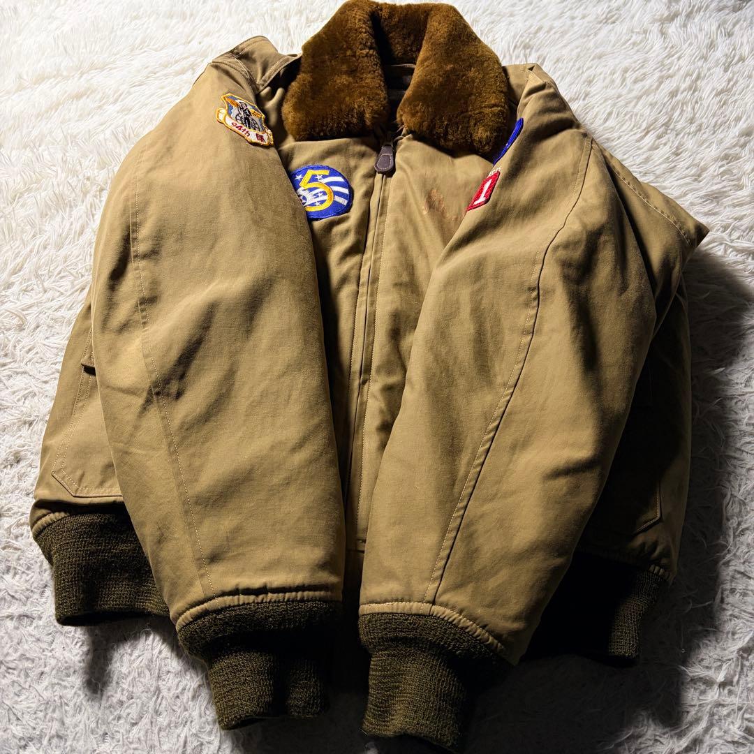 雰囲気抜群■CAB CLOTHING フライトジャケット　B-10 襟ボア　40
