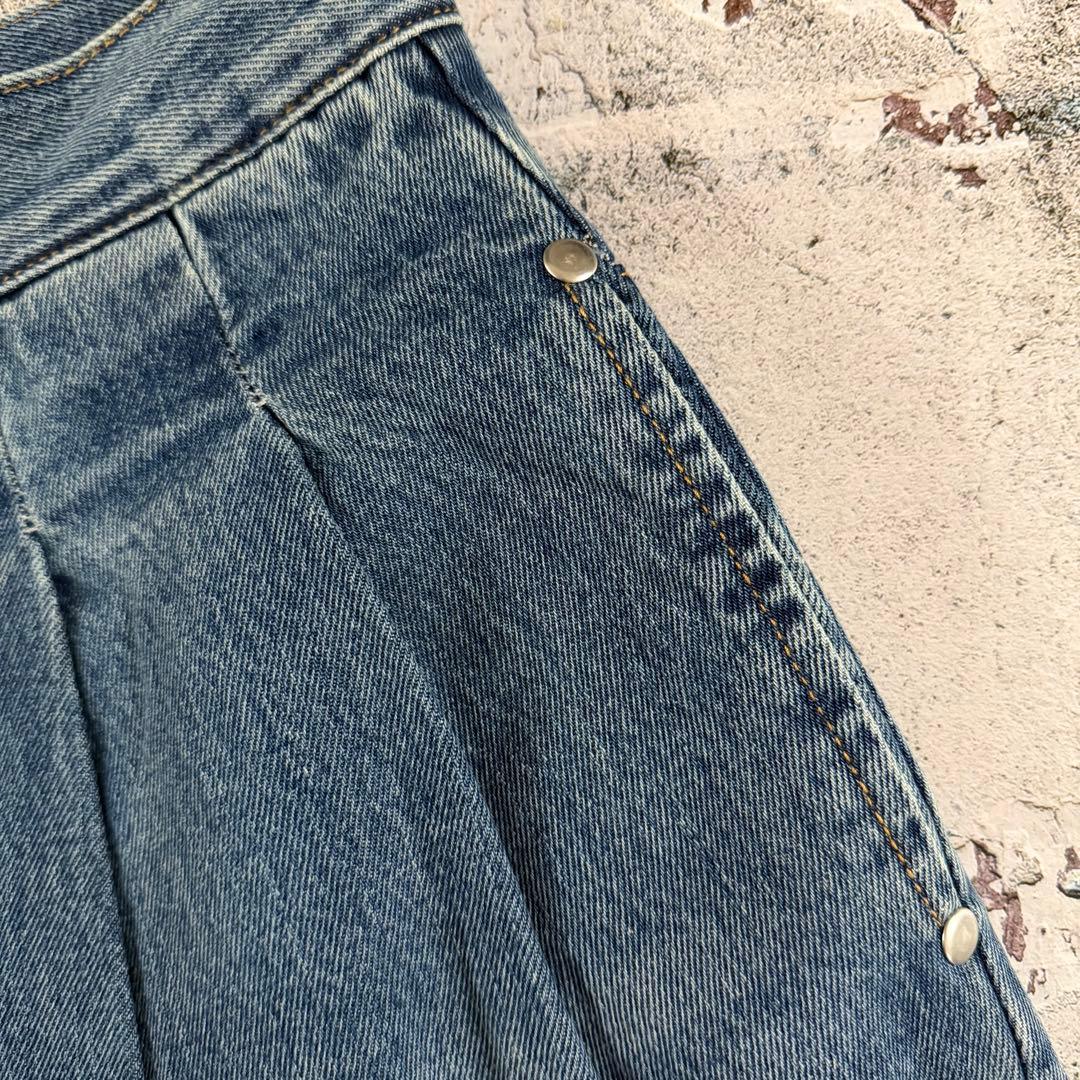 新品 PRANK PROJECT ドレープデニムパンツ 36