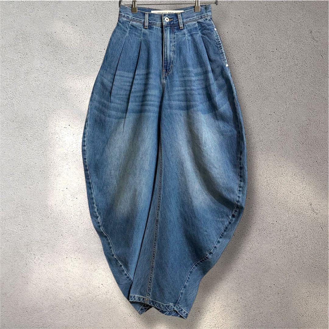 新品 PRANK PROJECT ドレープデニムパンツ 36