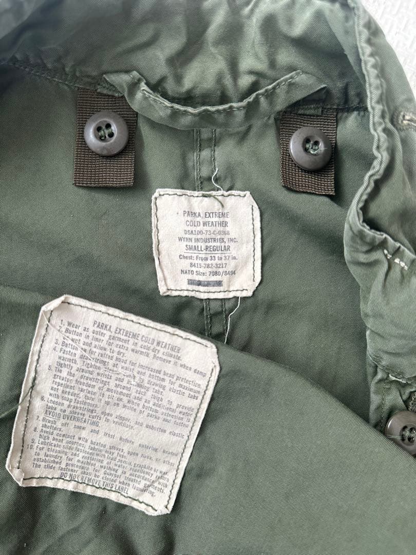 73年 M-65 PARKA S-R リペア箇所あり