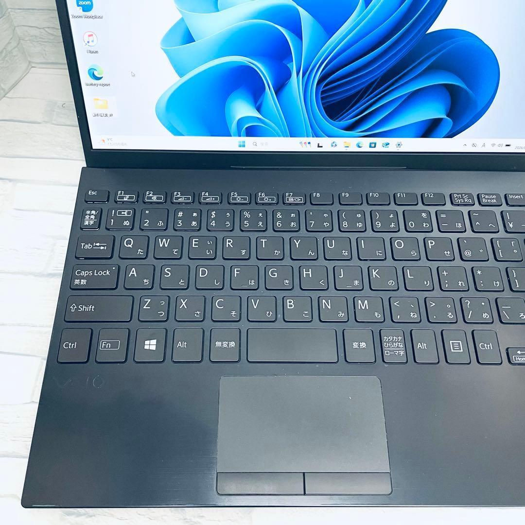 【美品】vaioノートPC 第10世代i7オフィス付 バッテリー良好 16GB