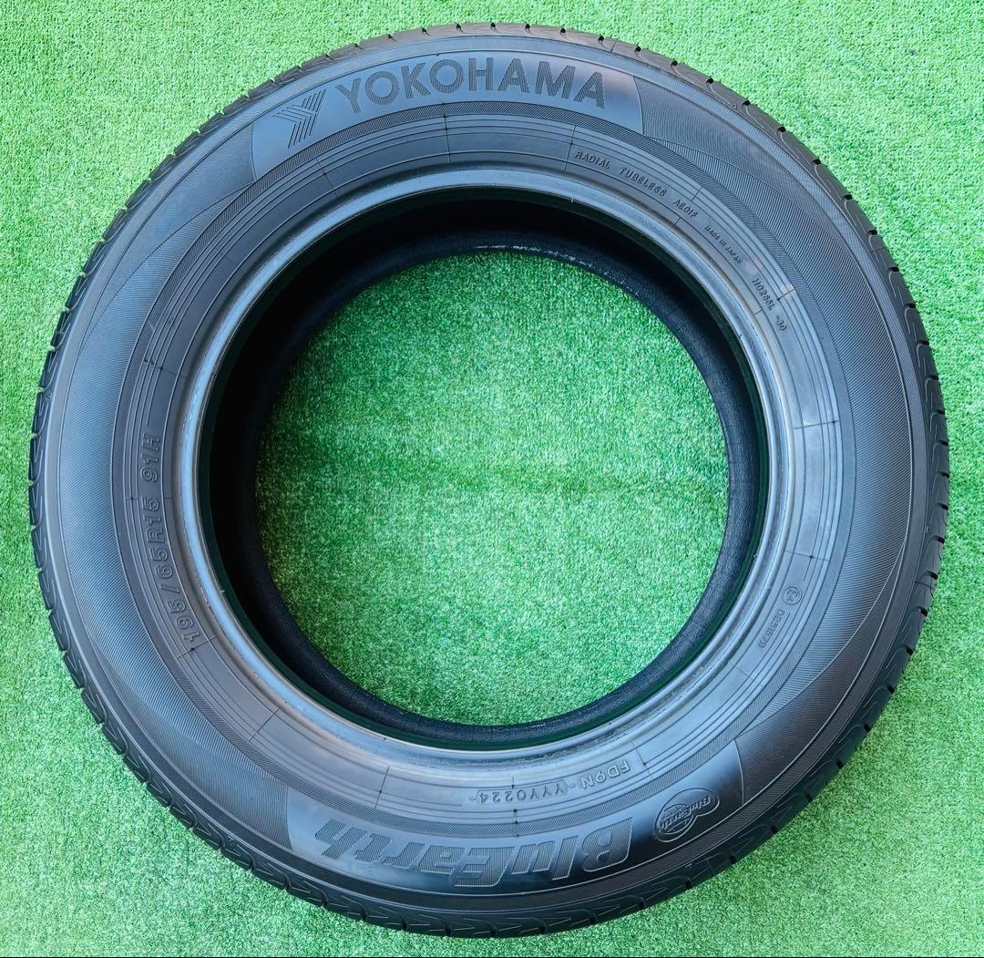 YOKOHAMA BluEarth 195/65R15 24年製 9~9.5分山