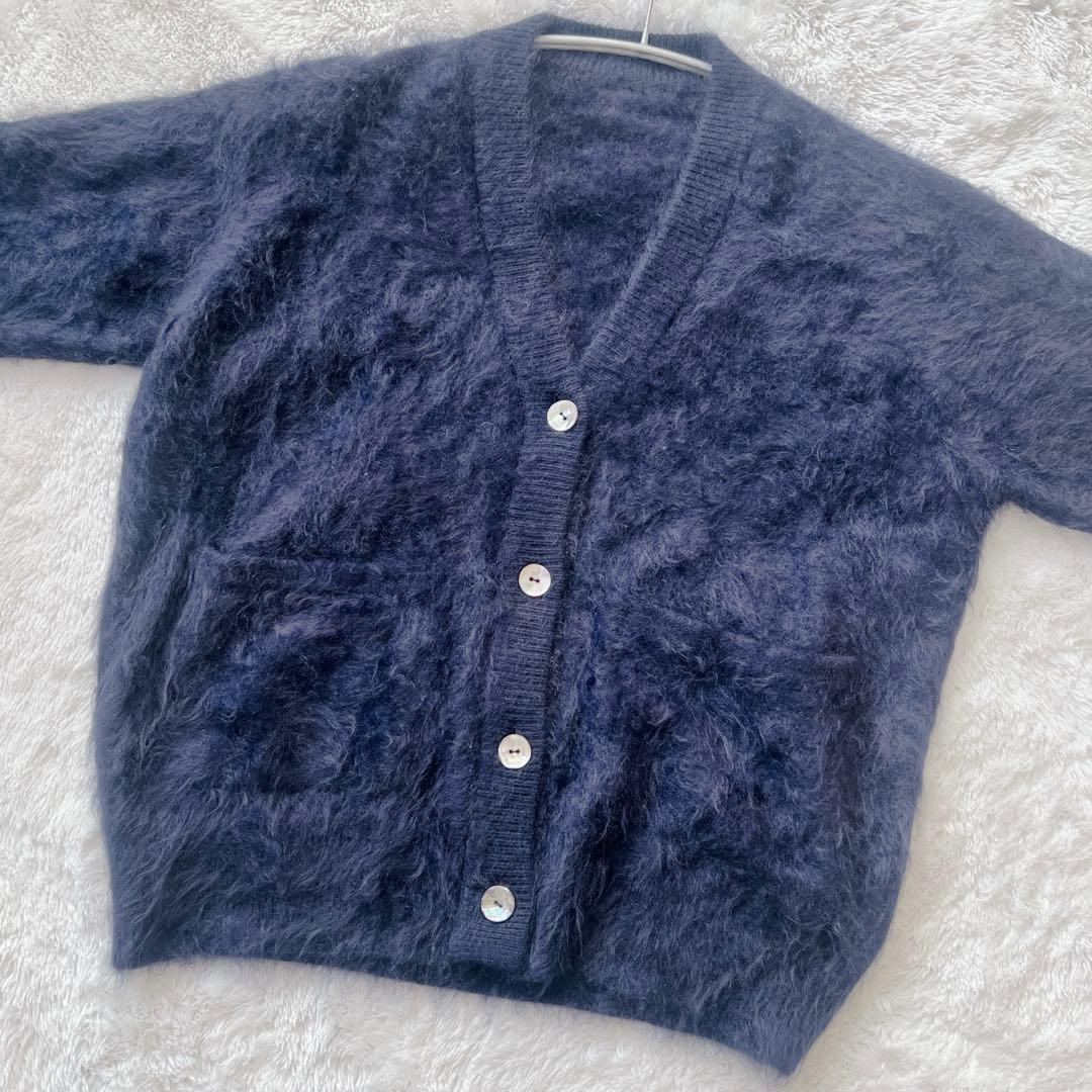 さ*か様 【美品】今期　LARUMファーカシミヤ100% カーディガン