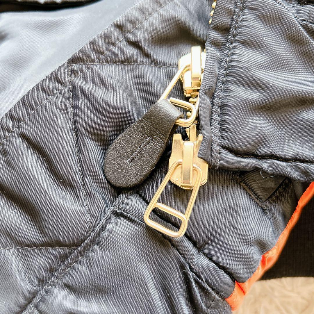 美品 CAHLUMN MA-1 フライトジャケット L 中綿 ビッグシルエット